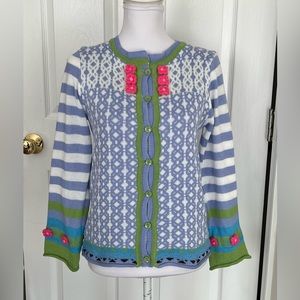 Miss look Embroidered print cardigan M